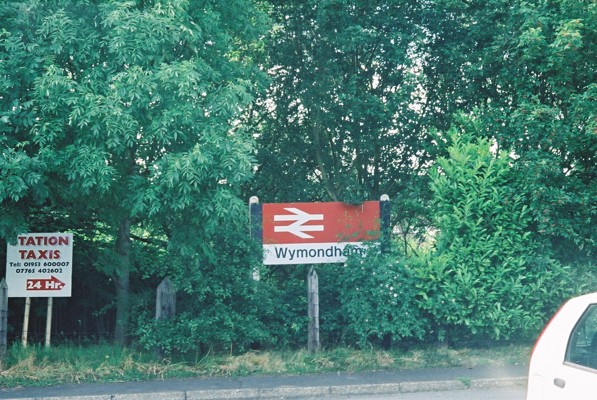 Wymondham
Station sign