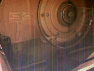 view of hard disk heads