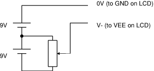 LCD bias voltage generator