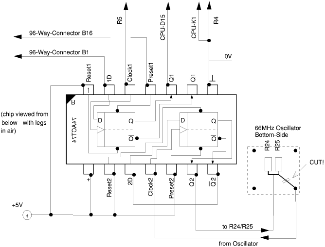 [PC card latch schematic]