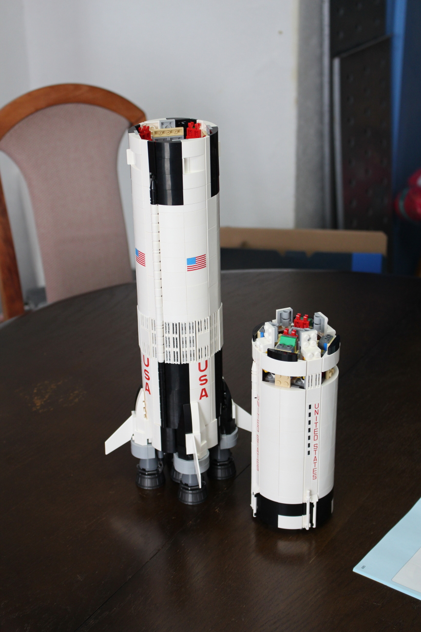 the (complete) first and (nearly complete) second stages
