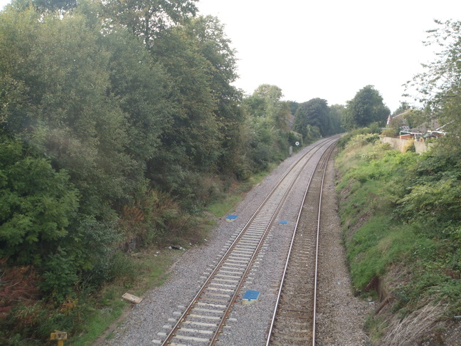 Adlington looking west from
bridge