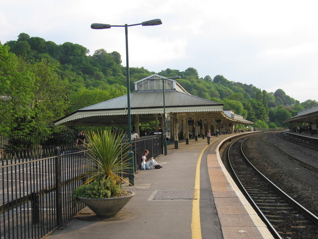 Bath Spa platform 1 looking west