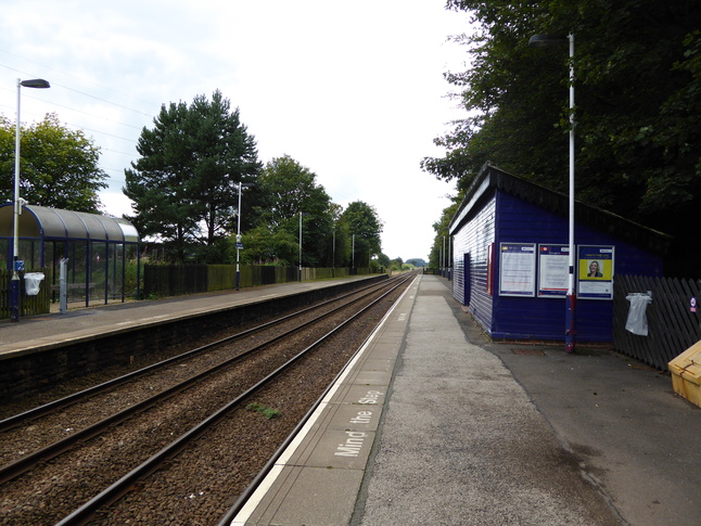 Brapton, looking west along
both platforms