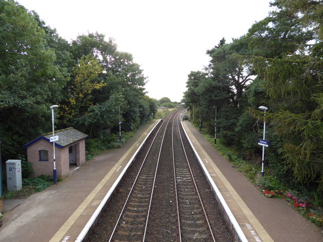 Dalston looking west from
footbridge
