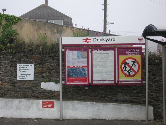 Dockyard station sign
