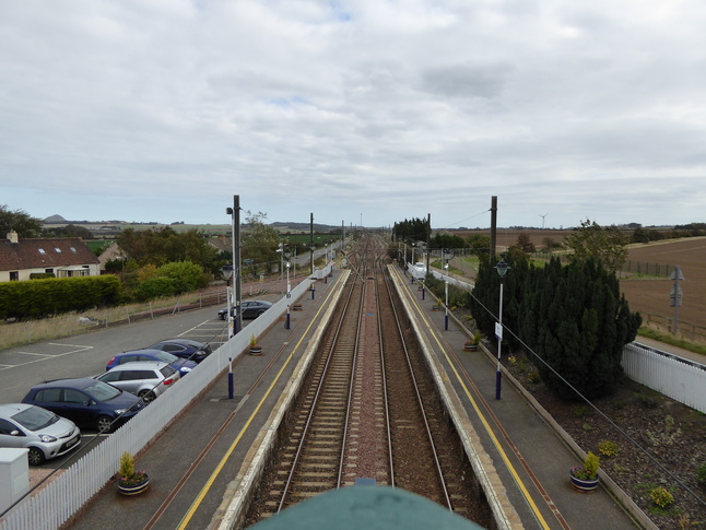 Drem looking east from footbridge