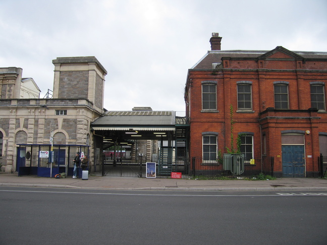 Exeter St Davids red brick
building