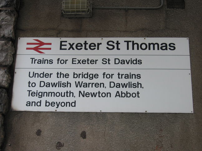 Exeter St Thomas sign