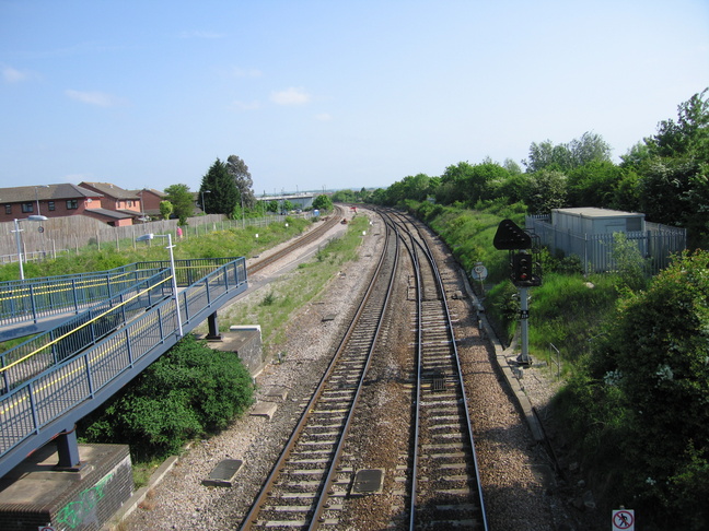 Filton Abbey Wood from
footbridge looking north