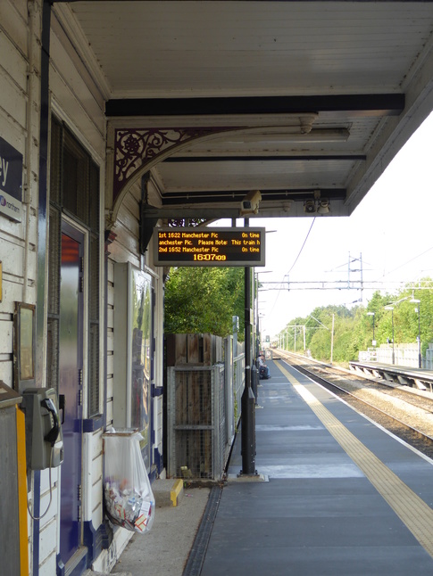 Gatley platform 1 under canopy