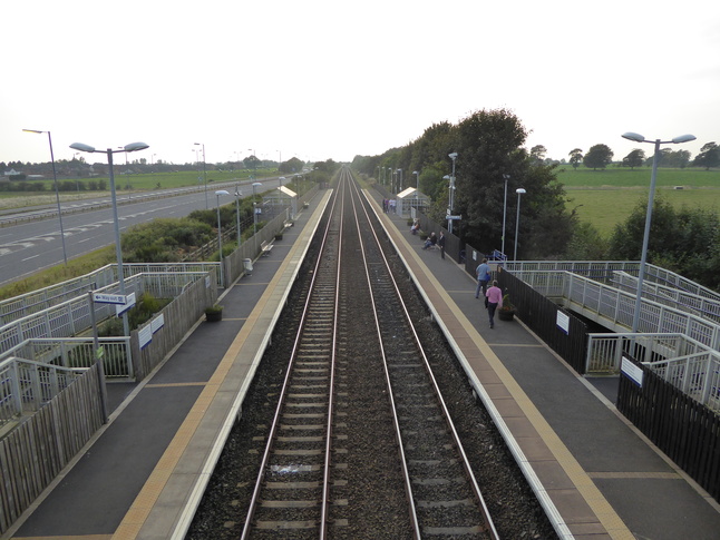 Gretna Green from footbridge
looking west