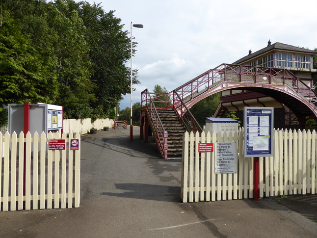 Haltwhistle platform 1 entrance