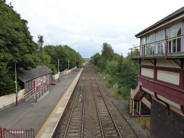 Haltwhistle looking east from
footbridge