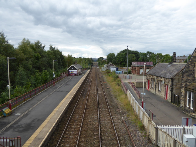 Haltwhistle looking west from
footbridge