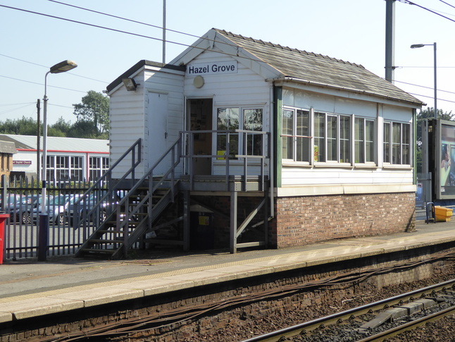 Hazel Grove signalbox entrance