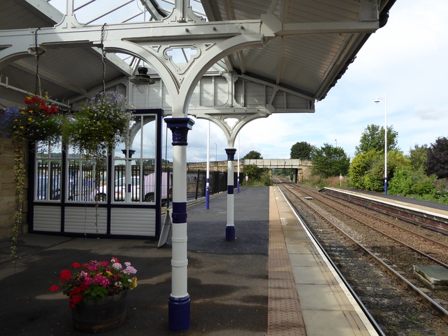 Hexham platform 2 canopy western
end