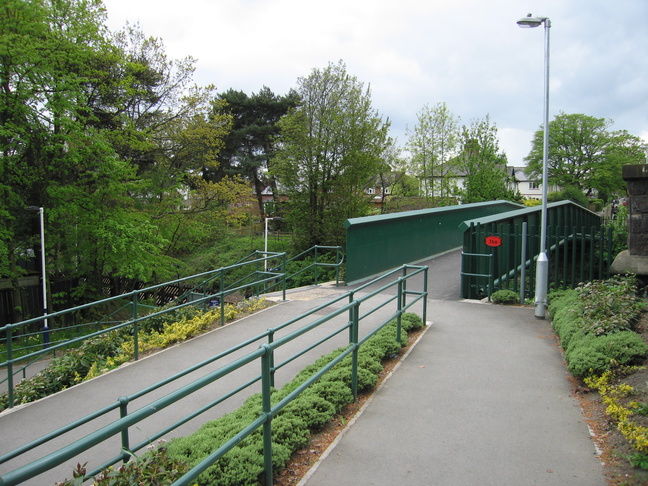 Hornbeam Park bridge on
platform 1 side of road bridge