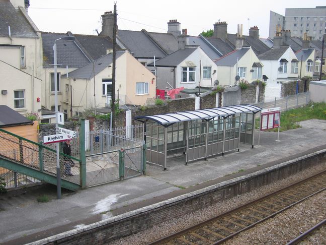 Keyham platform 1 shelter