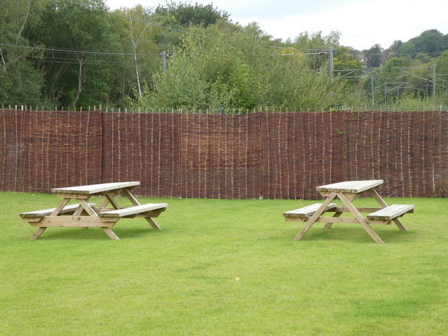 Kirkstall Forge picnic tables