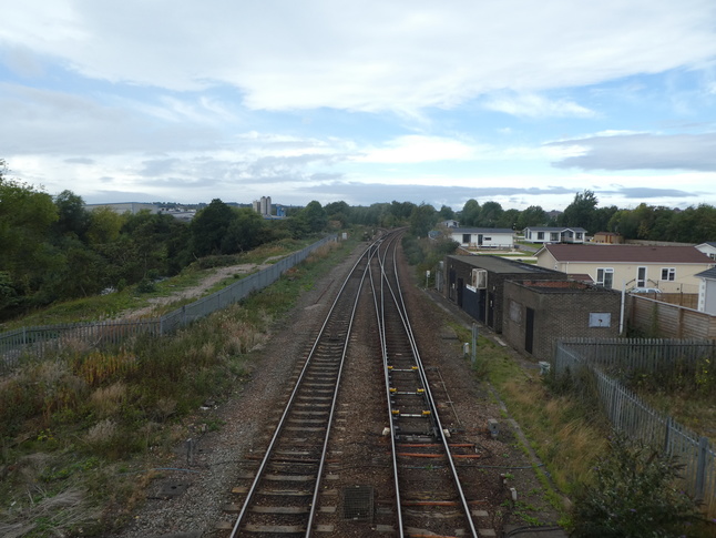 Mexborough looking west from footbridge