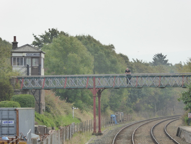 Ravenglass footbridge and
signalbox