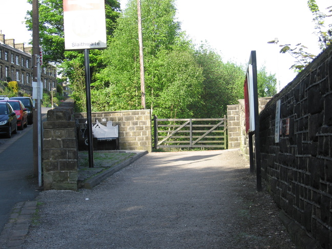 Slaiithwaite platform 1
entrance