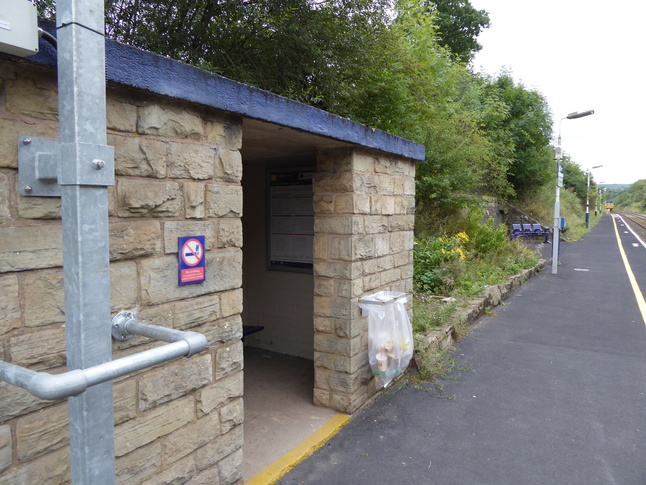 Strines platform 2 shelter