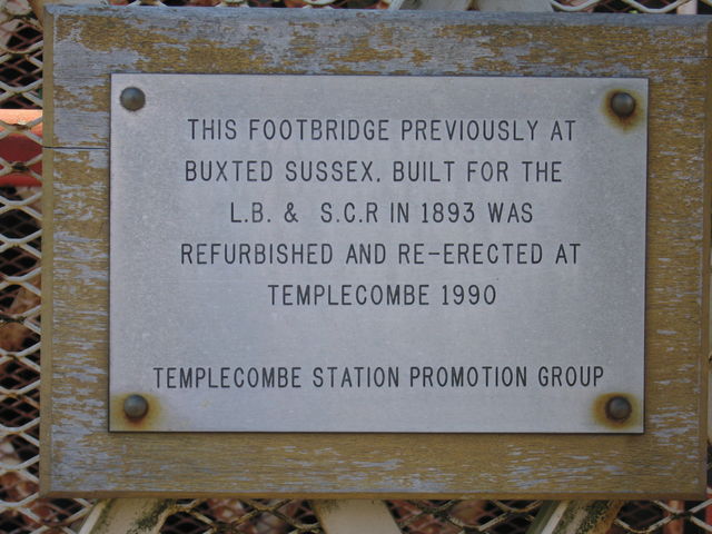 Templecombe footbridge
history