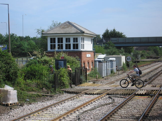 Wareham signalbox and level crossing