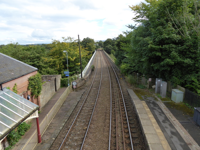 Wetheral looking east from
footbridge