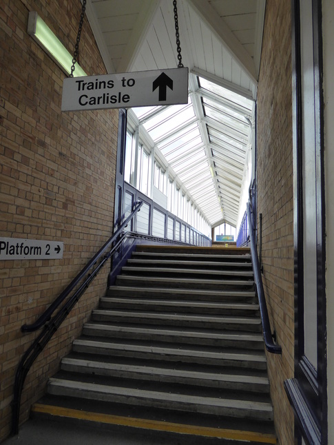 Workington steps leading to
platform 2