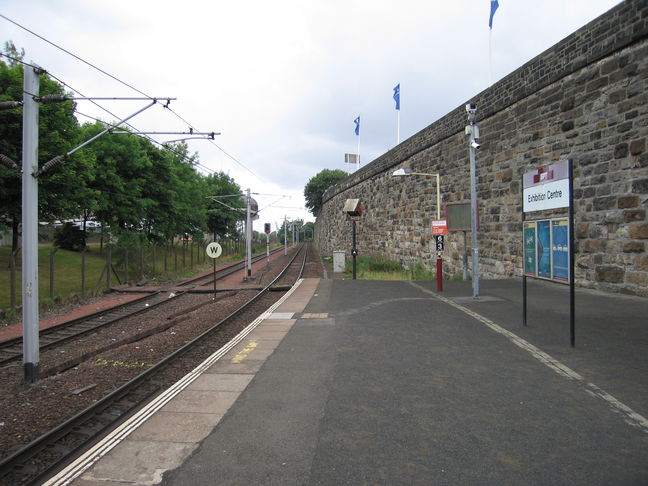 Exhibition Centre platform 2,
looking west