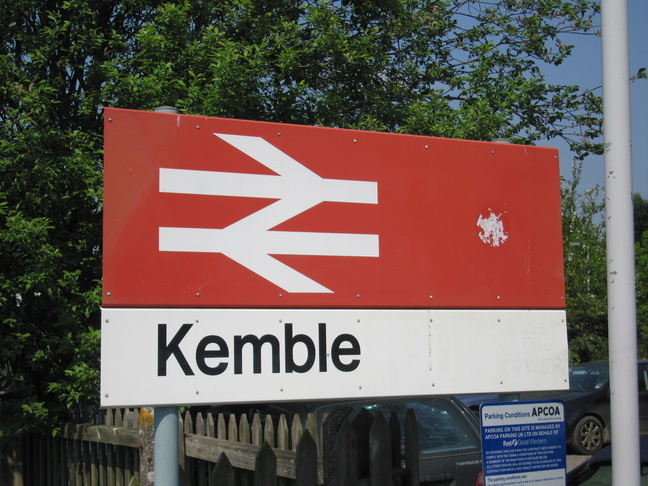 Kemble station sign