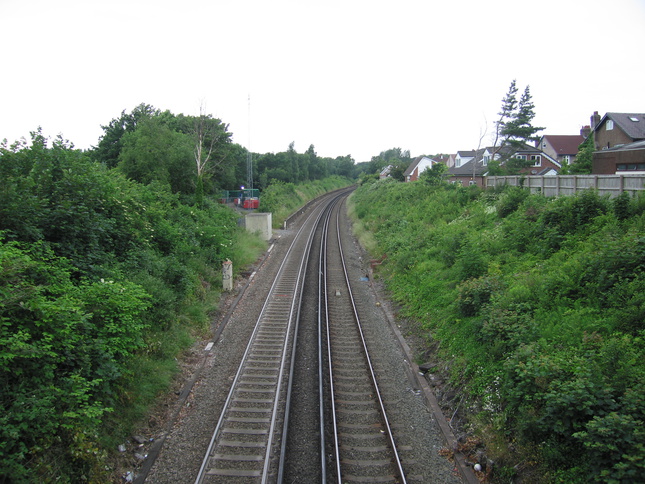 Aigburth from bridge looking
west