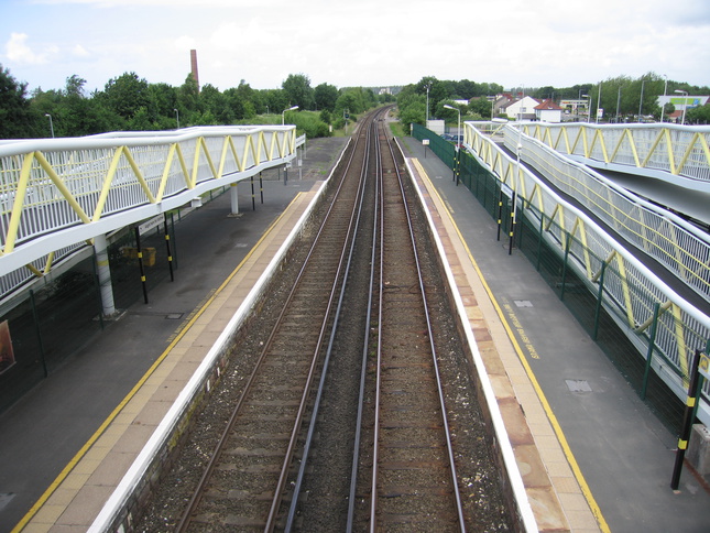 Aintree from footbridge looking
north