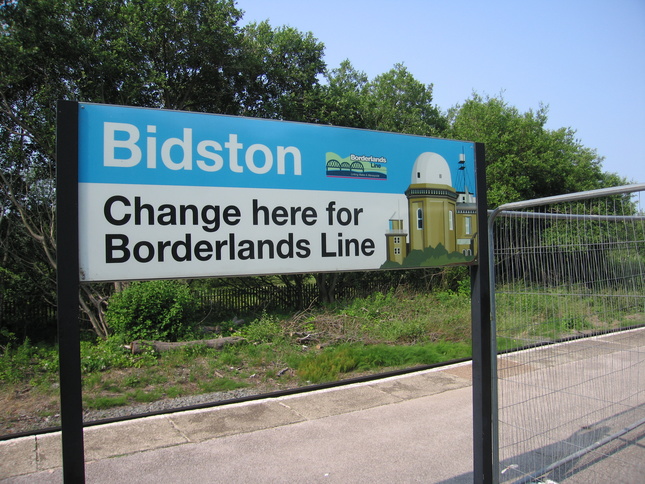 Bidston - Change here for Borderlands
Line