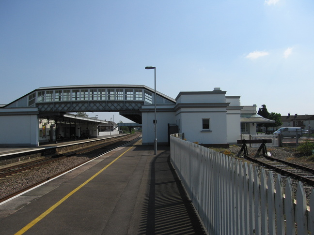 Bridgwater platform 2 footbridge
and side