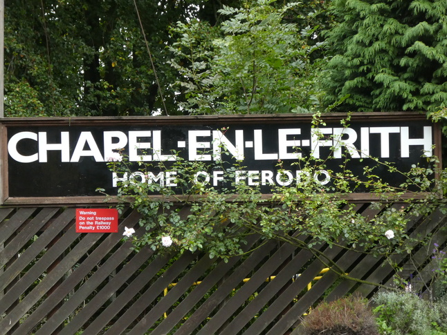 Chapel-en-le-Frith old sign on platform 2