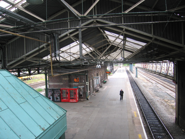 Chester from footbridge looking
east