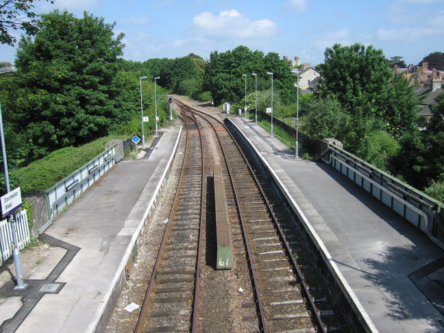 Dorchester West looking
north from footbridge
