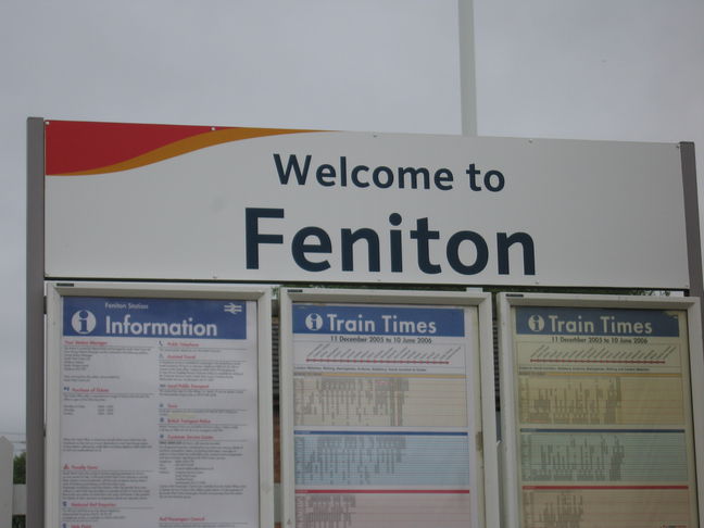 Feniton station sign