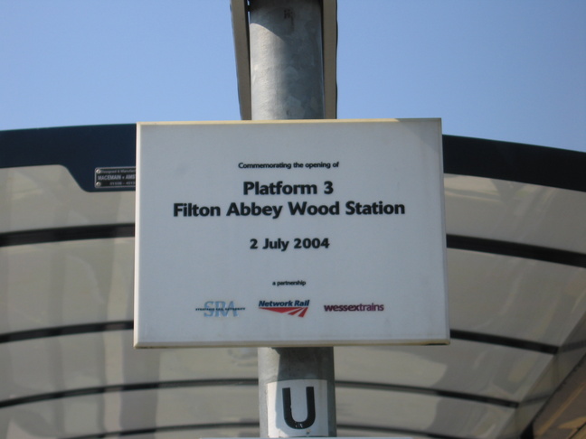 Filton Abbey Wood plaque