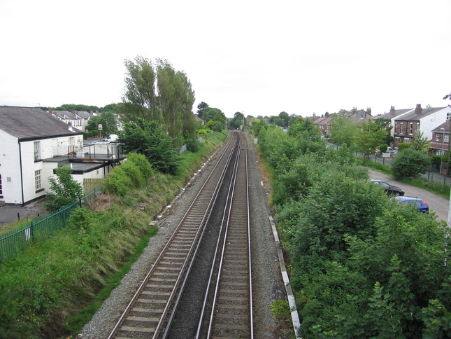 Formby from bridge looking
south