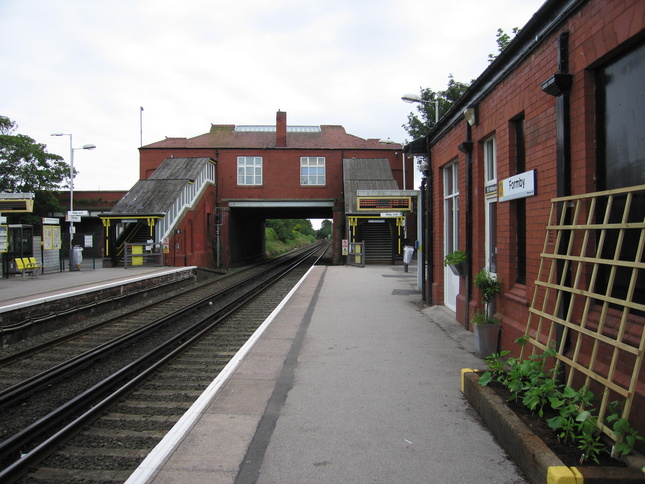 Formby station building rear