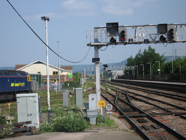 Gloucester platform 4 end looking
east