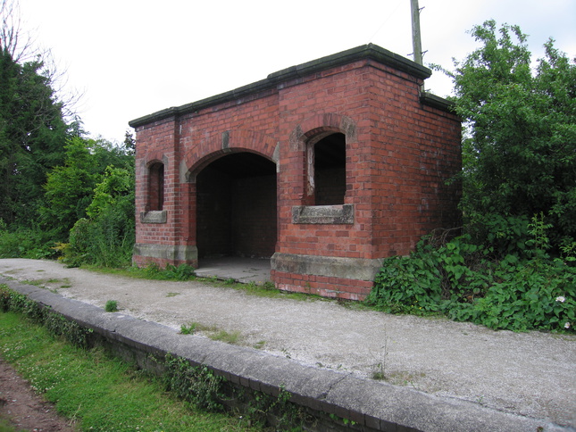 Hadlow Road up platform shelter