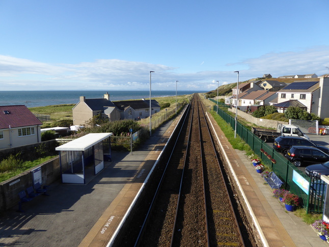 Harrington looking north from
footbridge