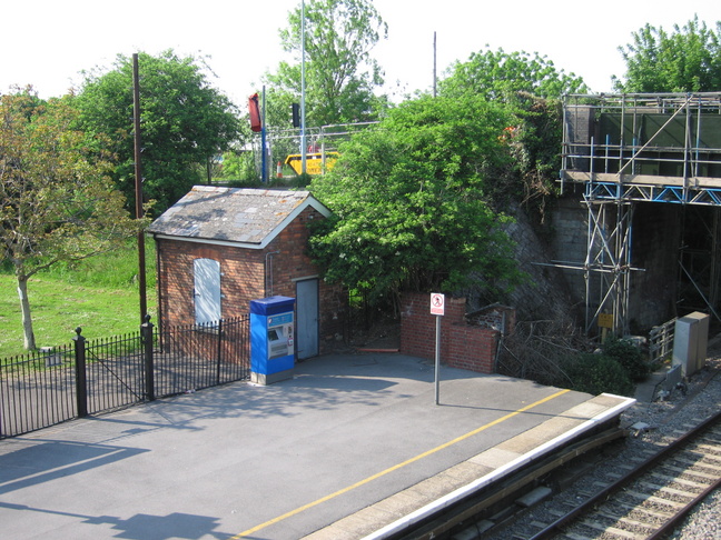 Highbridge and
Burnham building from footbridge