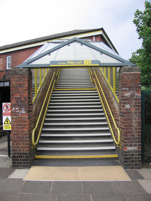 Hillside platform 1 steps